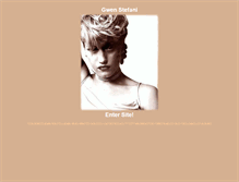 Tablet Screenshot of gwenstefaniweb.yaia.com