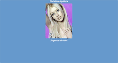 Desktop Screenshot of christinaaguilera.yaia.com