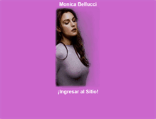 Tablet Screenshot of monicabellucci.yaia.com